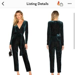 Lovers and friends green jumpsuit perfect for holidays